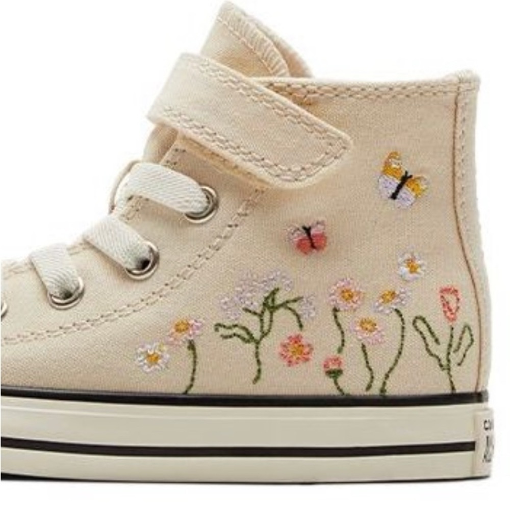 In search of toddler floral converse embroidered hi tops